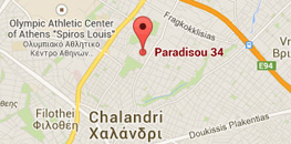 Χάρτης πρόσβασης στο Ιατρείο του Dr. med. Βασίλη Παυλιδέλη