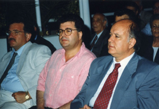 O Dr. med. B. Παυλιδέλης με τον Καθ. ΩΡΛ κ. Ε. Χελιδόνη