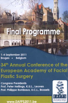 ΣΥΝΕΔΡΙΟ ΠΛΑΣΤΙΚΗΣ ΧΕΙΡΟΥΡΓΙΚΗΣ ΠΡΟΣΩΠΟΥ Βruges, Belgium, 01 - 04  September 2011