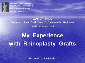 Εισαγωγική διαφάνεια από την ομιλία του Dr. med. B. Παυλιδέλη.