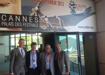 Από αριστερά: Dr.med. A. J. Tasman, Ελβετία, Prof. Dr. F. Apaydin, Τουρκία,  Dr. med. B. Παυλιδέλης και Prof. P. Palma, Iταλία, Πρόεδρος της Ε.A.F.P.S.