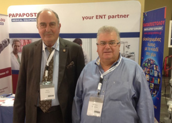   Ο Καθηγητής Πανεπ. Πατρών Πάνος Γκούμας, Πρόεδρος και οργανωτής του Συνεδρίου με τον Dr. med. B. Παυλιδέλη.