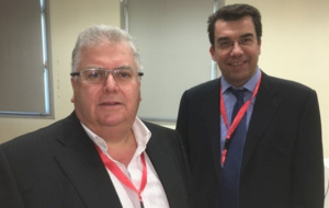 Ο Dr. med. B. Παυλιδέλης με τον Καθ. Ιορδ. Κωνσταντινίδη, Θεσσαλονίκη.